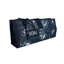Jacbag Twin Masa Üstü Çift Bölmeli Kalem Çantası Kurukafa - Beyaz - Siyah