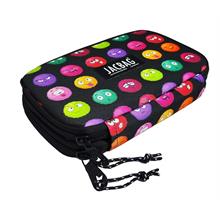Jacbag Çift Kapaklı Organizer Lastikli Düzenletici Kalemlik - Emoji - Kız Çocuk