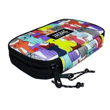 Jacbag Çift Kapaklı Organizer Lastikli Düzenletici Kalemlik - Sarı Kedi - Kız Çocuk