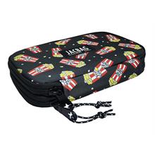 Jacbag Çift Kapaklı Organizer Lastikli Düzenletici Kalemlik - Popcorn - Unisex Çocuk