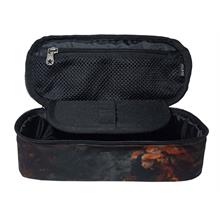 Jacbag Yeşil Yapraklı Oval XL Organizer Kalem Kutusu Kalemlik