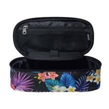 Jacbag Mor Yapraklı Kız Çocuk/Kadın Oval XL Organizer Kalem Kutusu Kalemlik