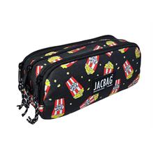 Jacbag Üç Bölmeli Çocuk ve Yetişkin Kalem Çantası - Popcorn - Unisex