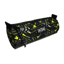 Jacbag Sarı Geometrik Erkek Çocuk Tek Gözlü Silindir Kalemlik - Kalem Kutusu