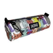Jacbag Sarı Kedi Kız Çocuk Tek Gözlü Silindir Kalemlik - Kalem Kutusu