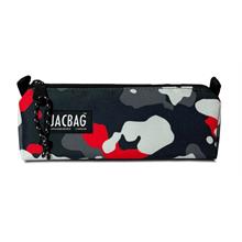 Jacbag Kırmızı Kamuflaj Tek Bölmeli Üçgen Okul ve Ofis Kalem Kutusu