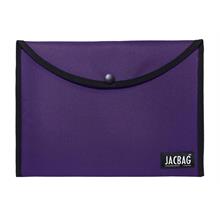 Jacbag Mor Kadın A4 Çıtçıtlı Dosya Defter Tablet ve Evrak Çantası