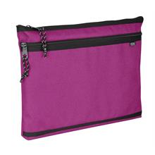 Jacbag Pembe Kadın A4 Zip Folder İki Bölmeli Dosya ve Evrak Çantası