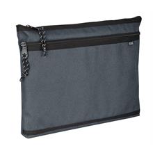 Jacbag Gri Erkek A4 Zip Folder İki Bölmeli Dosya ve Evrak Çantası