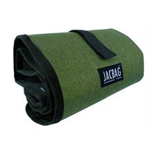 Jacbag Senior XL Lastik Ayraçlı Cepli Katlanır Haki Yeşil Sanatsal Kalem Çantası