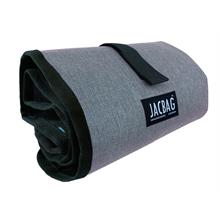 Jacbag Senior XL Lastik Ayraçlı Cepli Katlanır Gri Sanatsal Kalem Çantası