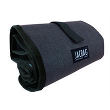 Jacbag Senior XL Lastik Ayraçlı Siyah Katlanır Lila Sanatsal Kalem Çantası