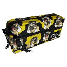 Jacbag Çift Fermuarlı Pilot Köpek Erkek Çocuk Kalem Kutusu