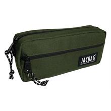 Jacbag Çift Fermuarlı Haki Yeşil Erkek Çocuk Kalem Kutusu