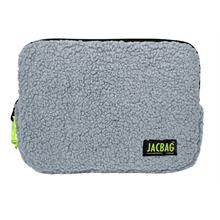 Jacbag Teddy Açık Gri/Sarı Peluş Erkek Çocuk Tablet Çantası
