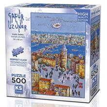 Ks Games 500 Parça Galata Kulesi Puzzle - Gafur Uzuner