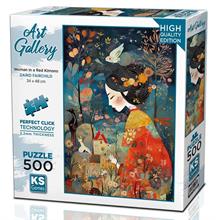 Ks Games 500 Parça Kırmızı Kimonolu Kasın Puzzle - Darid Fairchild