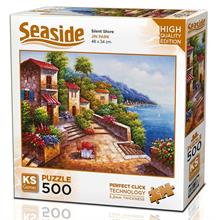 Ks Games 500 Parça Sessiz Kıyı Kasabası Puzzle - Jin Park