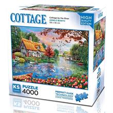Ks Games 4000 Parça Nehir Kenarındaki Kulübe Puzzle - Angelo Bonito