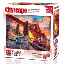 Ks Games 1500 Parça Forth Bridge At Sunset(Life Under The Bridge) Puzzle - Dominic Davison