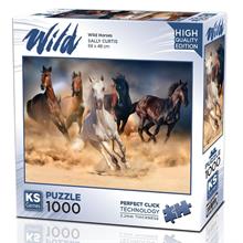 Ks Games 1000 Parça Vahşi Koşan Atlar Puzzle - Sally Curtis