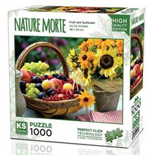 Ks Games 1000 Parça Meyveler ve Ayçiçeği Natürmort Puzzle - Alice Dunne
