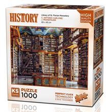 Ks Games 1000 Parça St. Florian Manastır Kütüphanesi Puzzle
