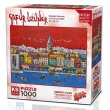 Ks Games 1000 Parça İstanbul Kırmızısı Puzzle - Gafur Uzuner