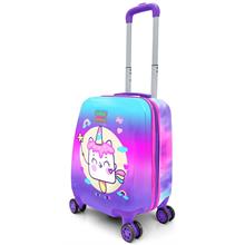 Coral High Kız Çocuk İçin Dondurma Desenli Valiz (Mor/Pembe)