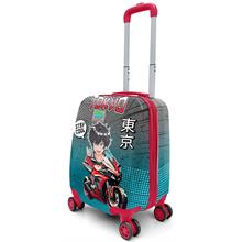 Coraal High Tokyo Baskılı Erkek Çocuk Tekerlekli Valiz/Bavul (İki Kademeli)