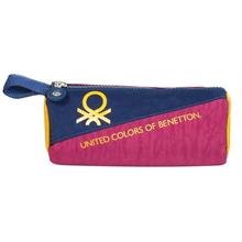 United Colors Of Benetton Color Blocking Unisex Çocuk Üçgen Kalemlik - Lacivert-Bordo-Hardal