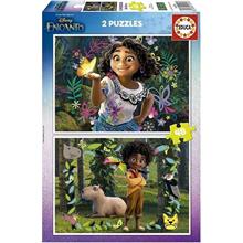 Educa 2x48 Parçalık İkili 4-6 Yaş Çocuk Puzzle - Encanto Sihirli Dünya- Kız Çocuk