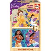Educa 2x25 Parça Disney Prensesleri Kız Çocuk Ahşap Puzzle (3-5 Yaş)