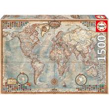 Educa 1500 Parçalık Dünya Siyasi Haritası Puzzle - 16005 Political map of the world