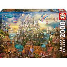 Educa 2000 Parça Rüya Kasabası Puzzle - 19944 - Dream Town