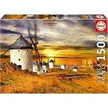 Educa 1500 Parça Consuegra Yel/Rüzgar Değirmenleri Puzzle - 19618
