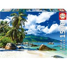 Educa 1500 Parça Seyşeller Deniz vce Doğa Manzarası Puzzle - 19564 - Seychelles