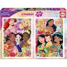 Educa 2x500 Parçalık Disney Prensesleri Puzzle - 19253