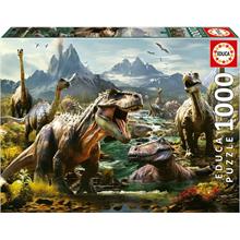 Educa 1000 Parça Puzzle Vahşi Dinozorlar - 19924 - Fierce Dinosaurs