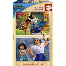 Educa 2x50 Parça Encanto Sihirli DÜnya Ahşap Çocuk Puzzle - 4-6 Yaş