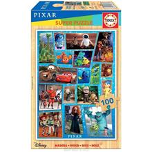 Educa 100 Parça Disney Pixar Ahşap Çocuk Puzzle - 6-8 Yaş - Kız ve Erkek Çocuk