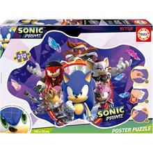 Educa 250 Parça Sonic Prime Maxi XL Poster Yapboz - 8-11 Yaş - Erkek Çocuk