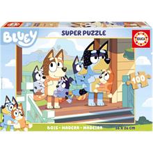 Educa 100 Parça Bluey Ahşap Çocuk Yapboz/Puzzle
