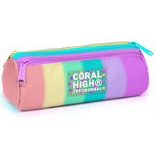 Coral High Üç Gözlü Okul Kalem Çantası - Kız Çocuk - Çok Renkli