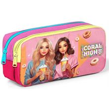 Corol High İki Bölmeli Kız Çocuk Pembe/Sarı Okul Kalemliği