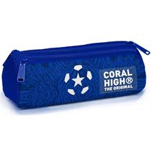 Coral High Mavi Beyaz Erkek Çocuk Üç Gözlü Kalemlik