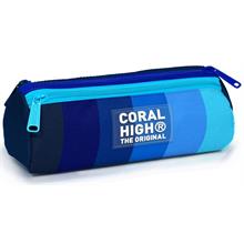 Coral High Lacivert Mavi Renk Geçişli Erkek Çocuk İlkokul ve Ortaokul a Uygun Üç Gözlü Kalemlik