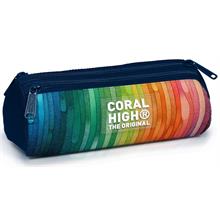 Coral High Mavi Turuncu Renk Geçişli Erkek Çocuk Üç Bölmeli Kalem Çantası