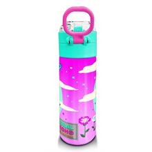 Coral High 500 ml Paslanmaz Çelik Okul Termosu/Suluk/Matara - Kız Çocuk - Su Yeşili Pembe Kedi - Sızdırma Yapmaz