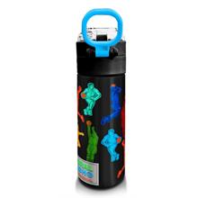 Coral High 500 ml Paslanmaz Çelik Okul Termosu/Suluk/Matara - Erkek Çocuk - Siyah Basketbol - Sızdırma Yapmaz